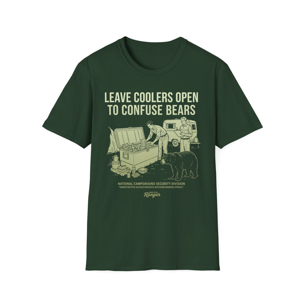 Leave Coolers Open to Confuse Bears T-Shirt