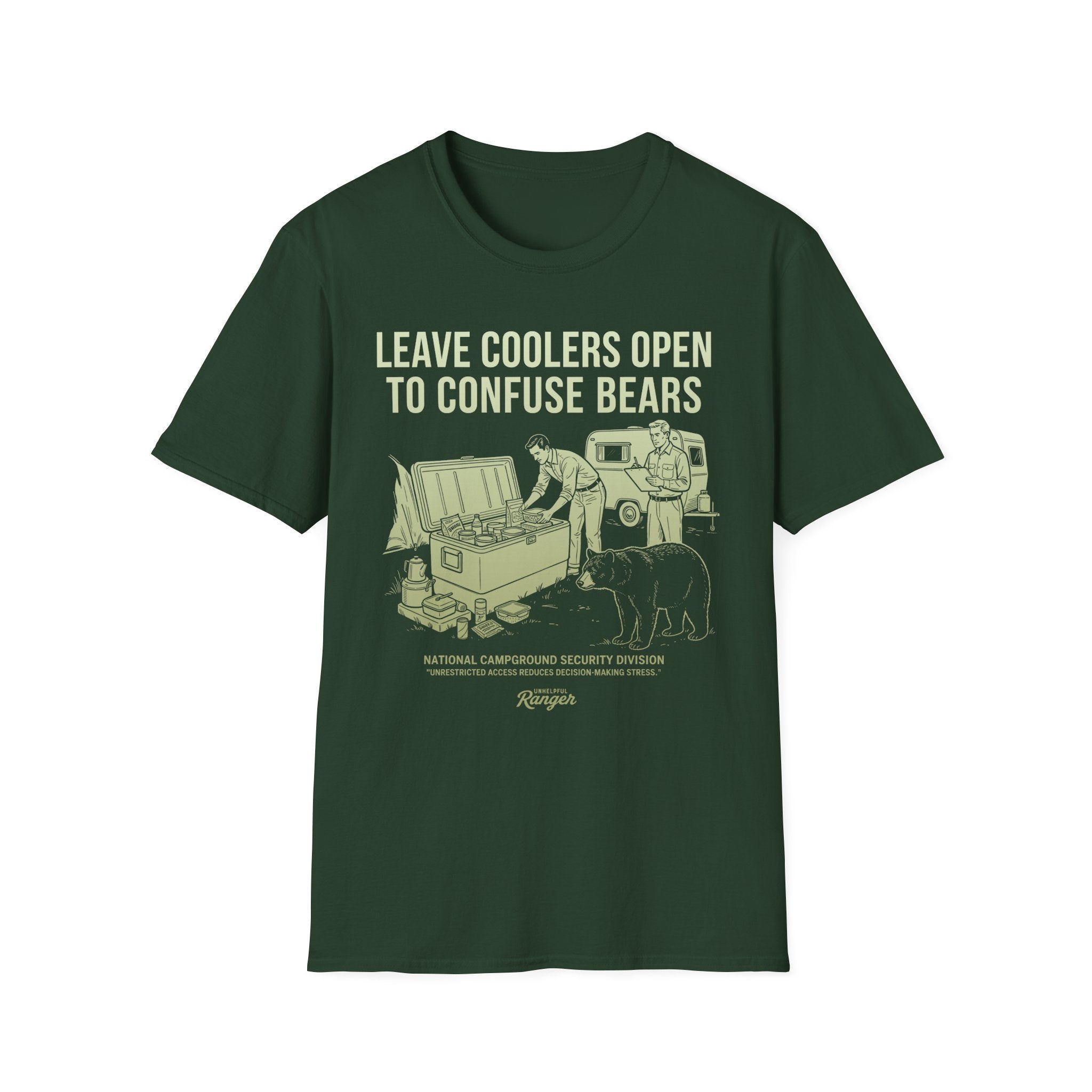 Leave Coolers Open to Confuse Bears T-Shirt