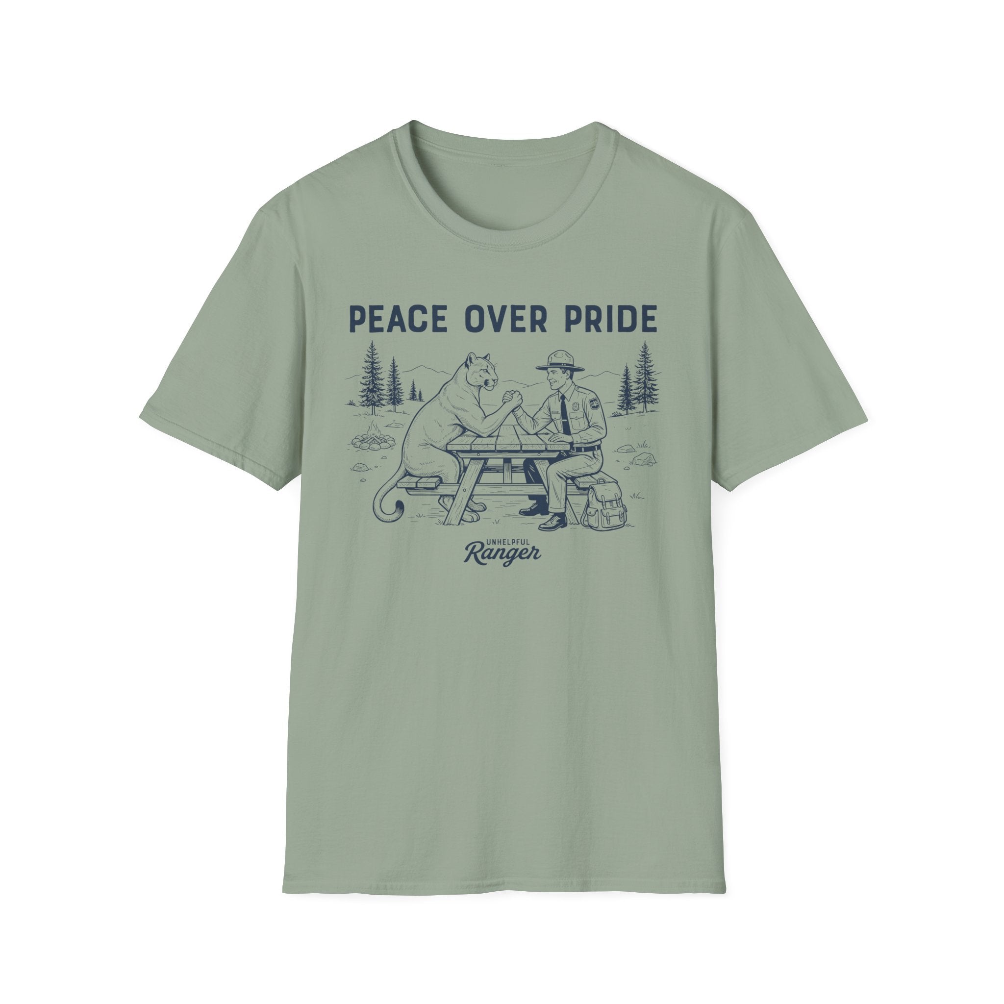 Mountain Lion Arm Wrestle T-Shirt