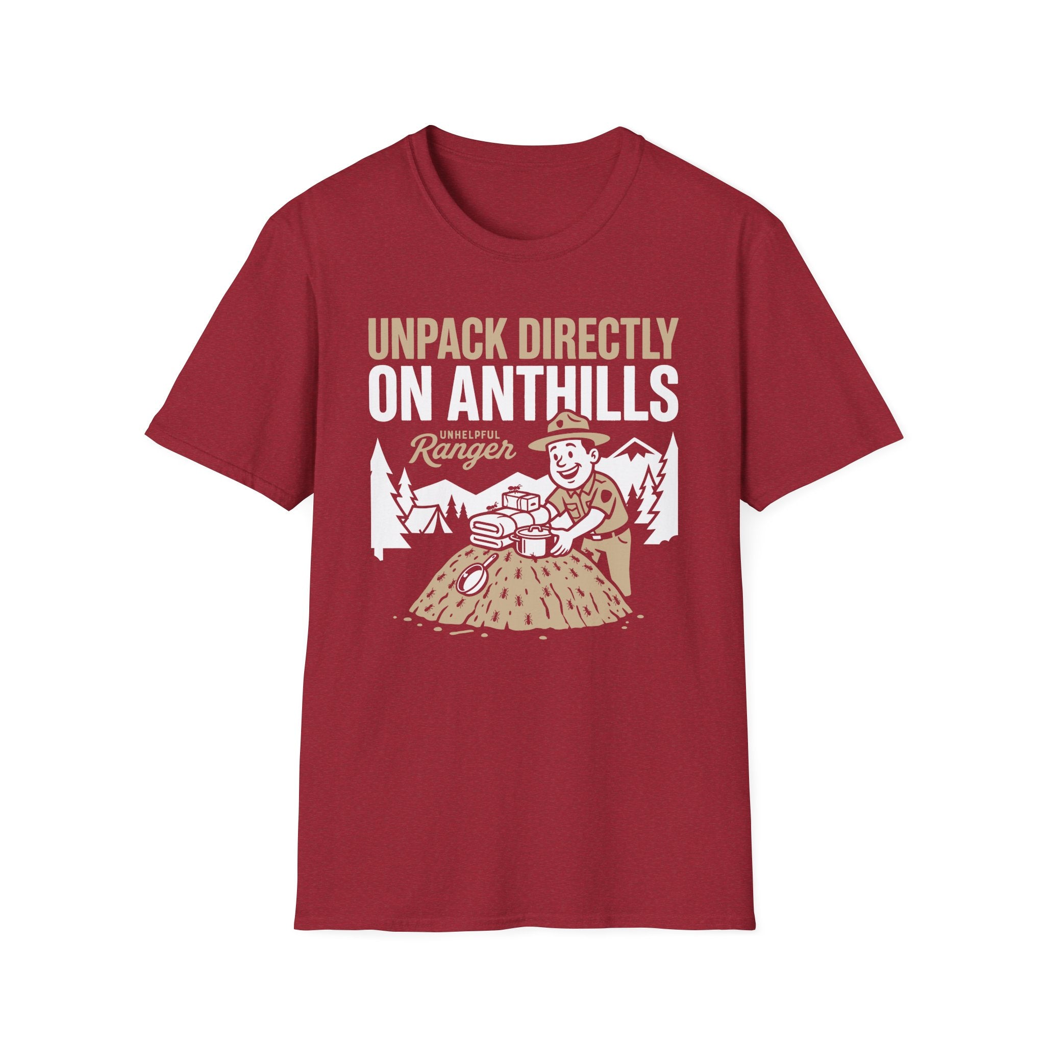 Unpack Directly on Ant Hills T-Shirt