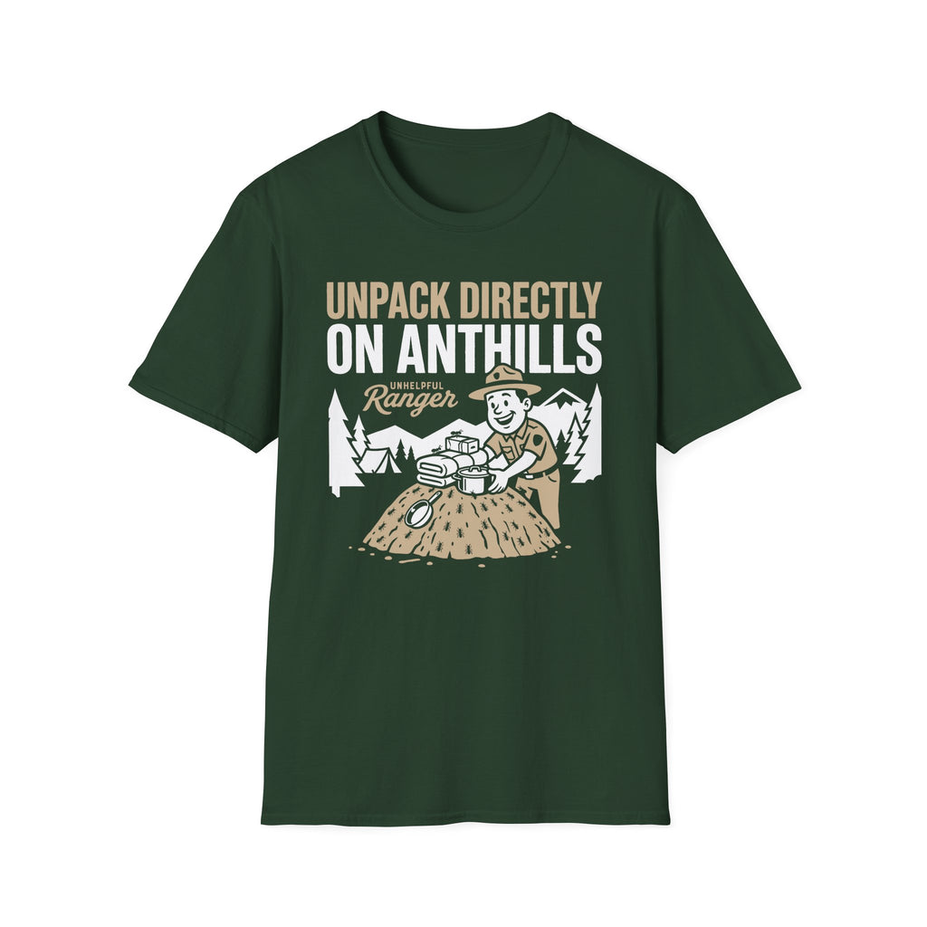 Unpack Directly on Ant Hills T-Shirt