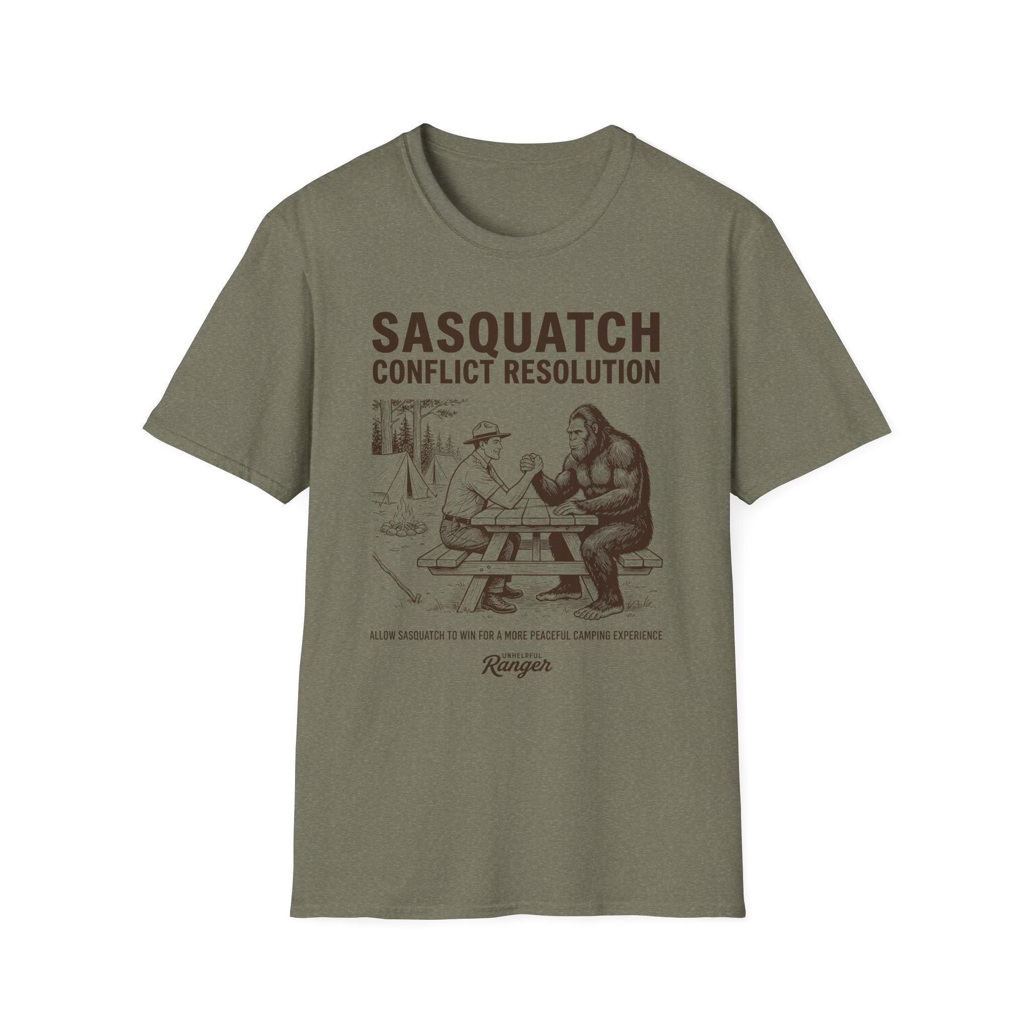 Sasquatch Arm Wrestle T-Shirt