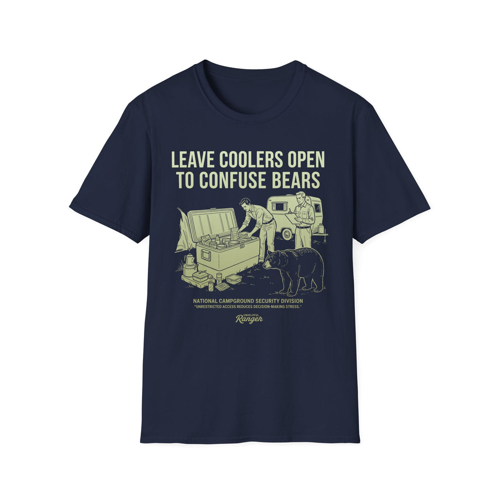 Leave Coolers Open to Confuse Bears T-Shirt