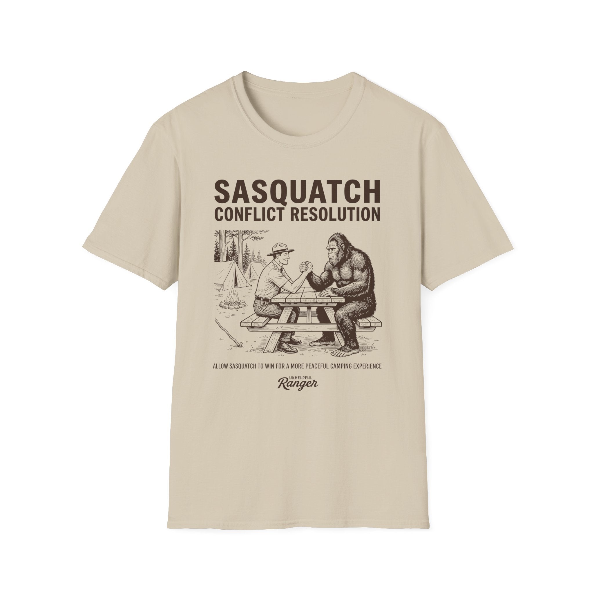 Sasquatch Arm Wrestle T-Shirt