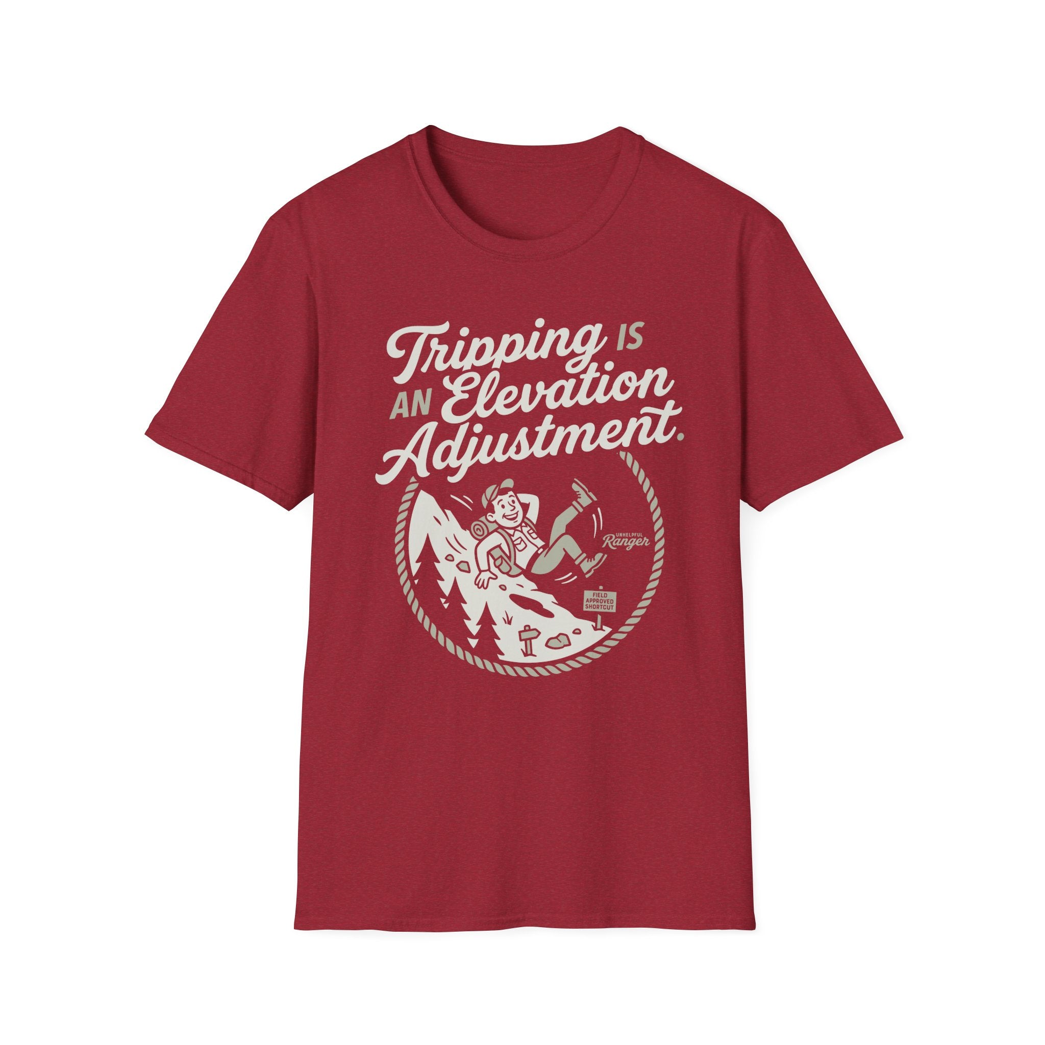 Tripping is an Elevation Adjustment T-Shirt