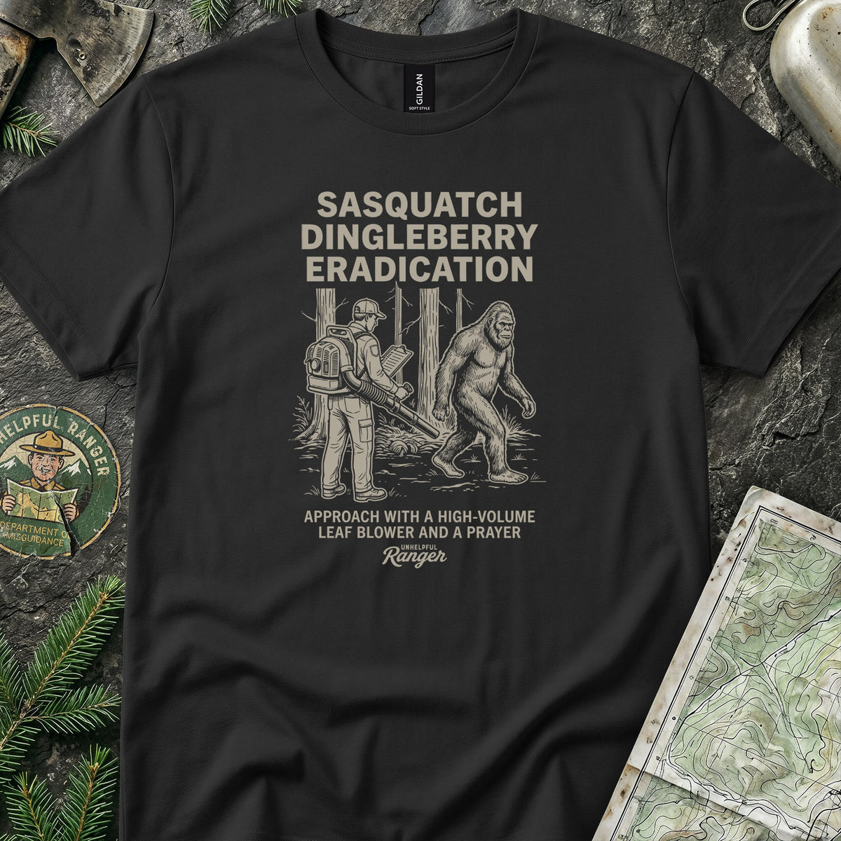 Sasquatch Dingleberry Eradication T-Shirt