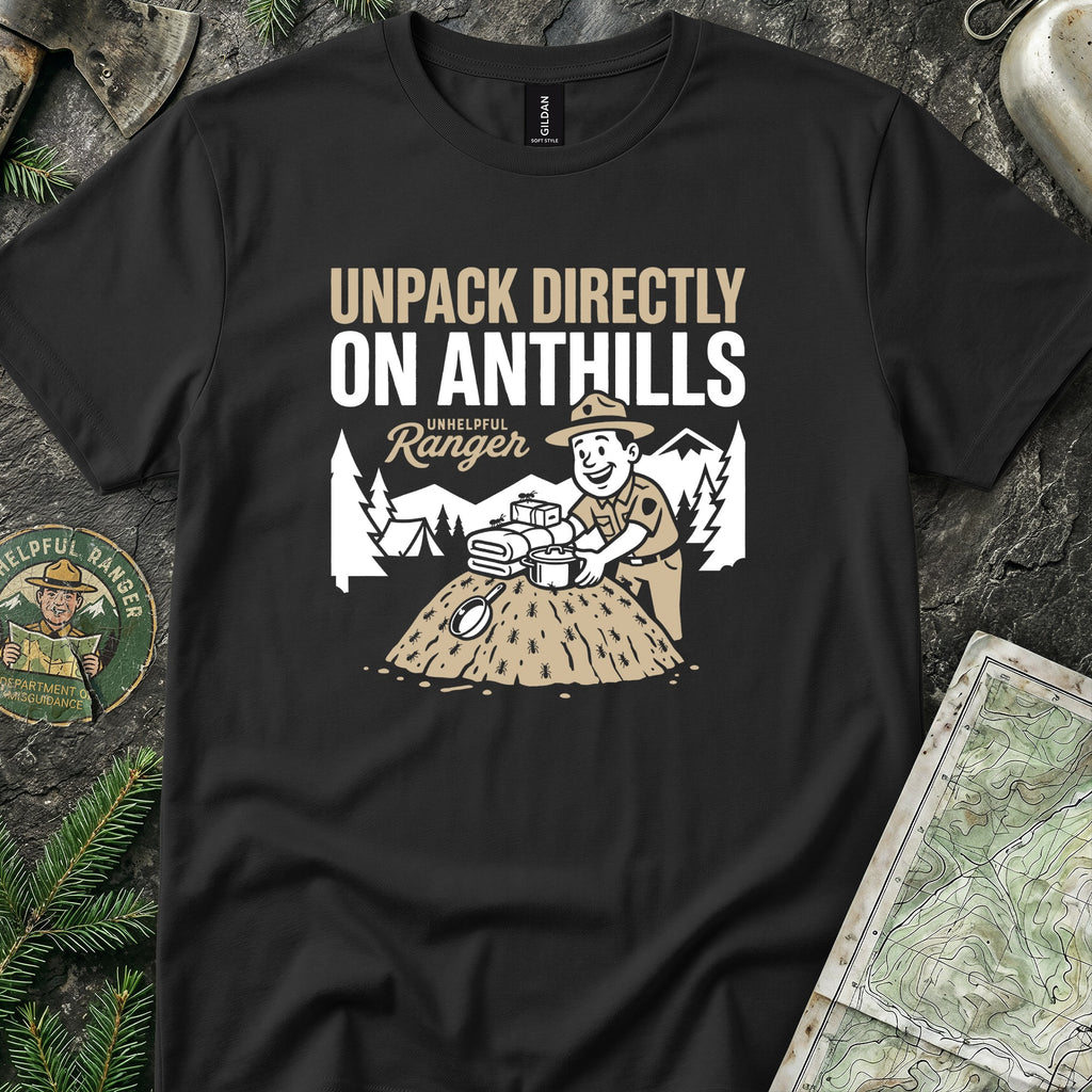 Unpack Directly on Ant Hills T-Shirt
