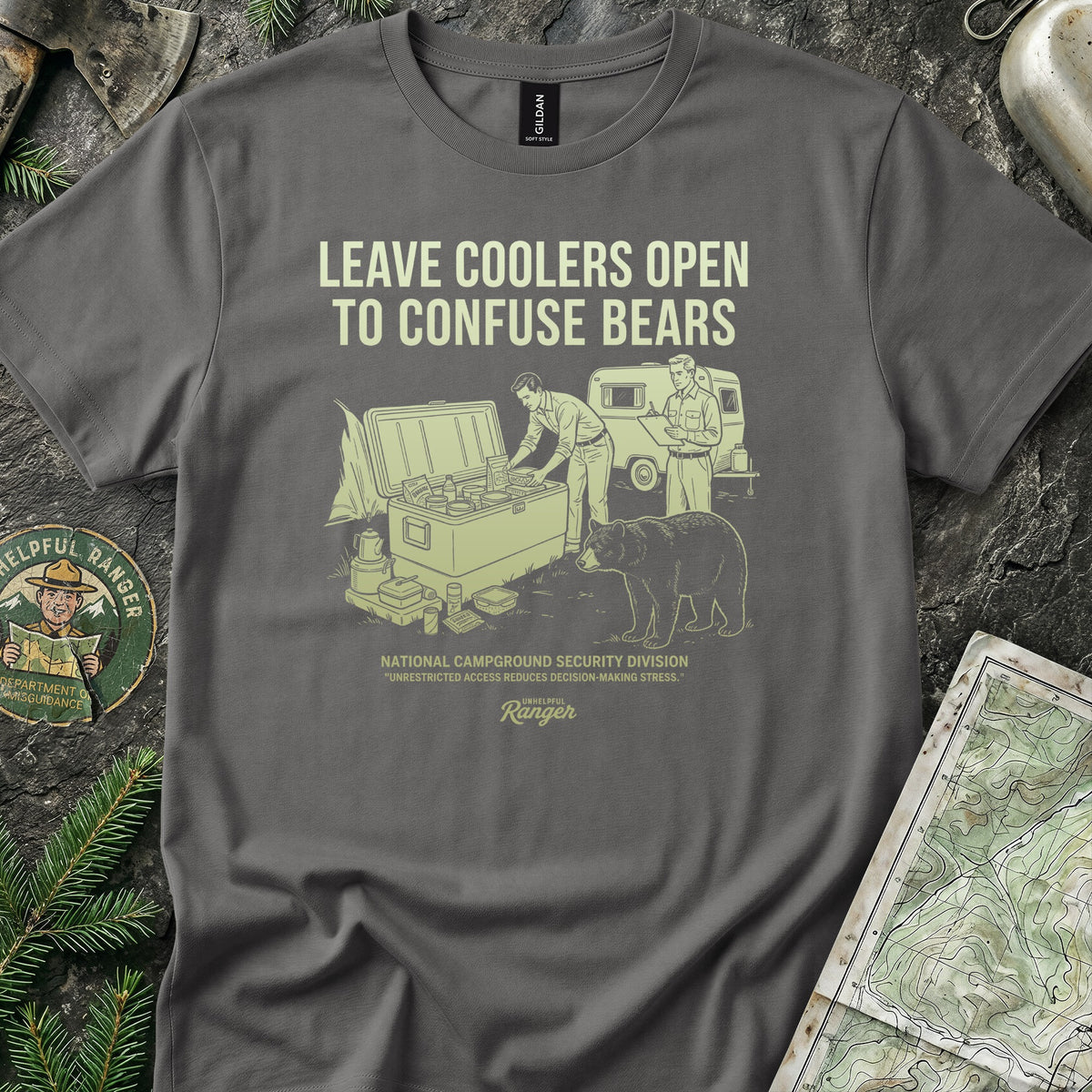 Leave Coolers Open to Confuse Bears T-Shirt
