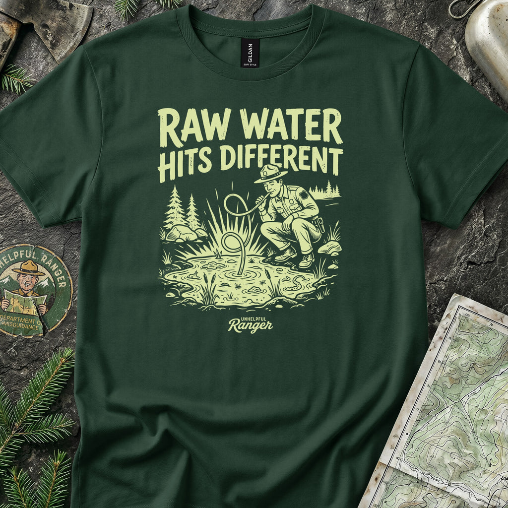 Raw Water Hits Different T-Shirt