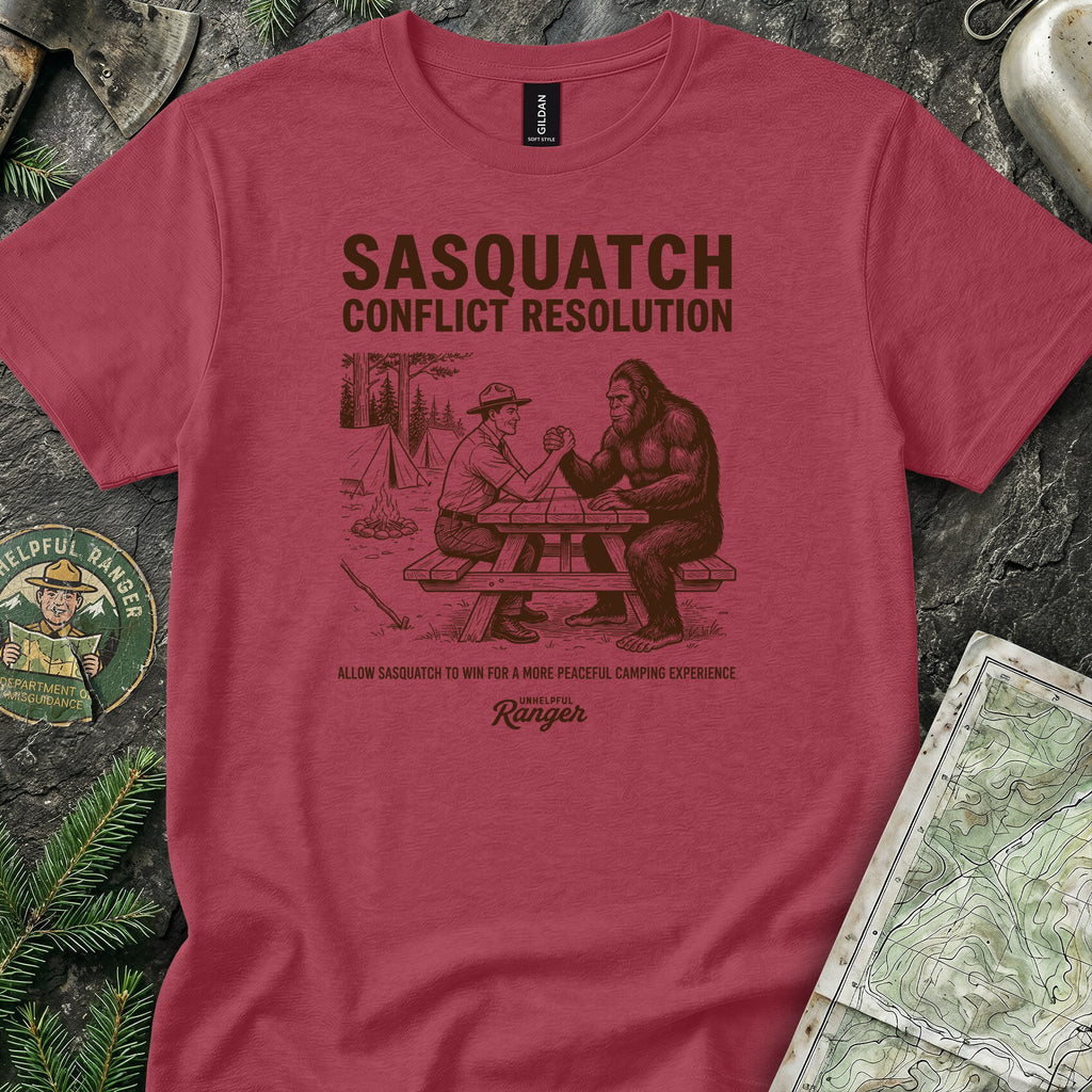 Sasquatch Arm Wrestle T-Shirt