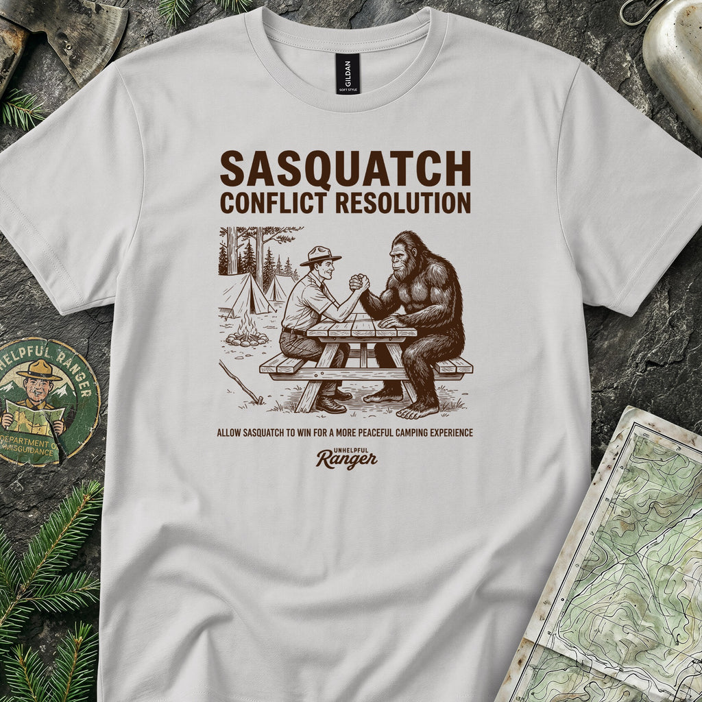 Sasquatch Arm Wrestle T-Shirt