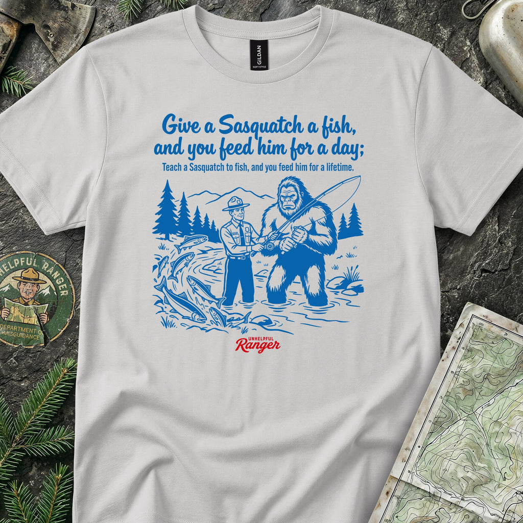 Teach a Sasquatch to Fish T-Shirt