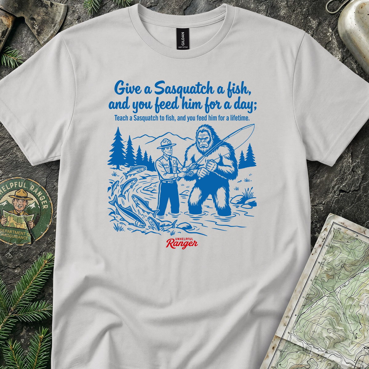 Teach a Sasquatch to Fish T-Shirt