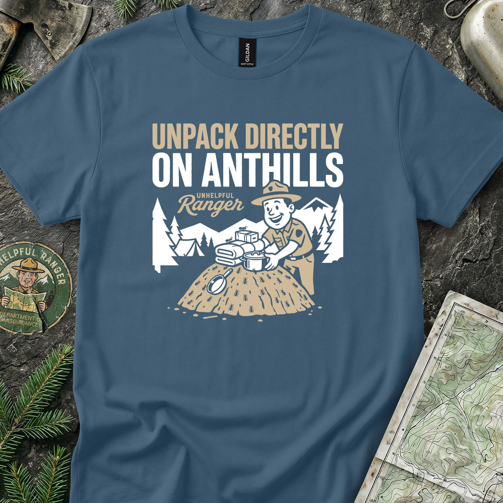Unpack Directly on Ant Hills T-Shirt