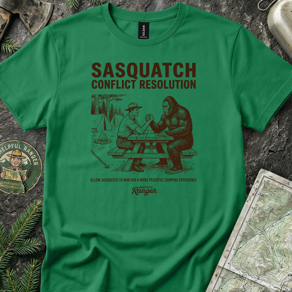 Sasquatch Arm Wrestle T-Shirt