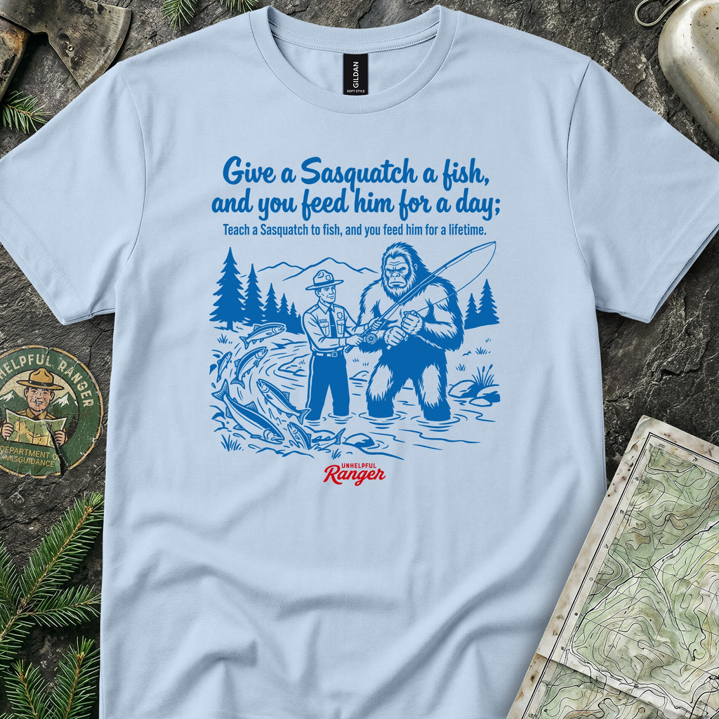 Teach a Sasquatch to Fish T-Shirt