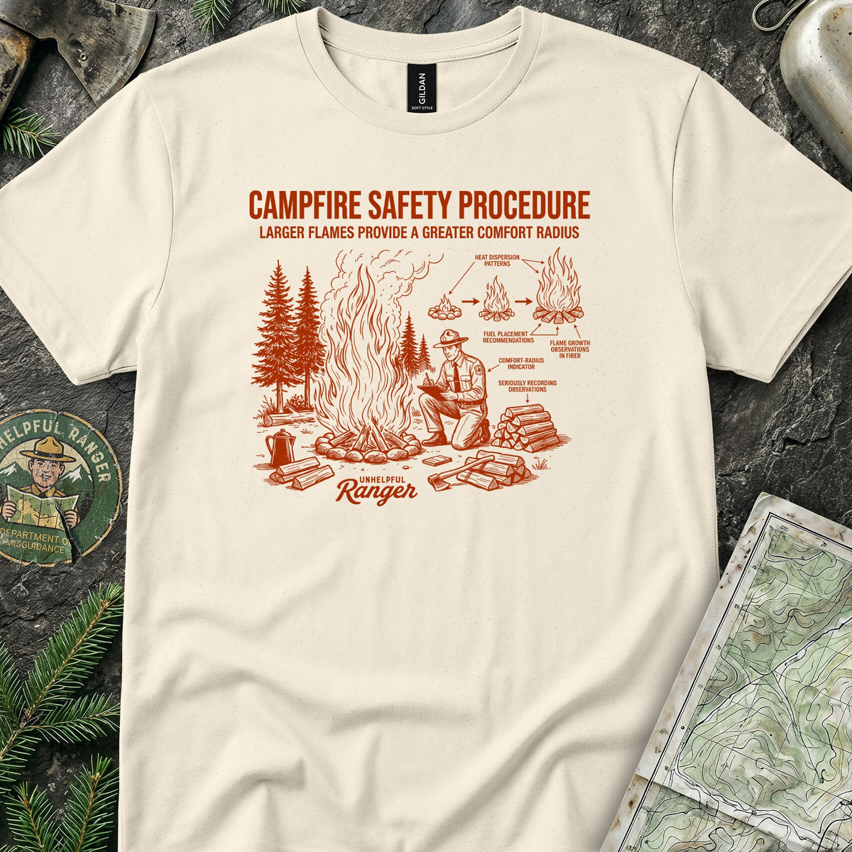 Campfire Safety Procedure T-Shirt