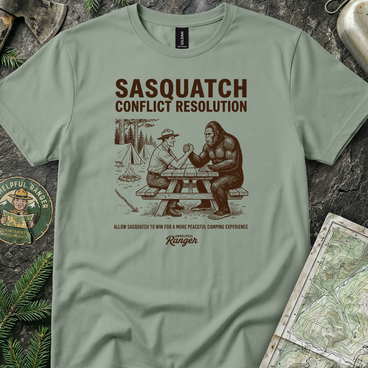 Sasquatch Arm Wrestle T-Shirt