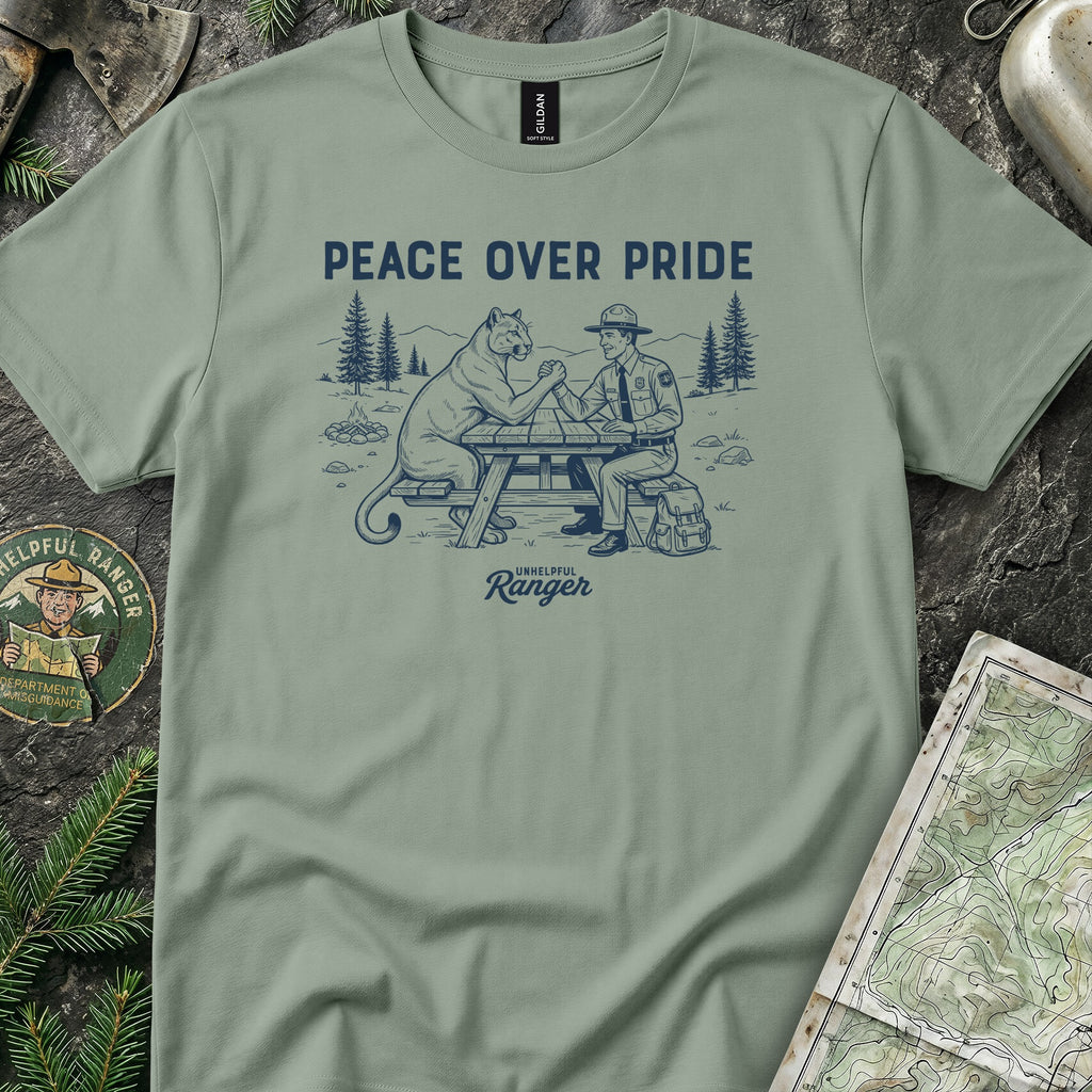 Mountain Lion Arm Wrestle T-Shirt