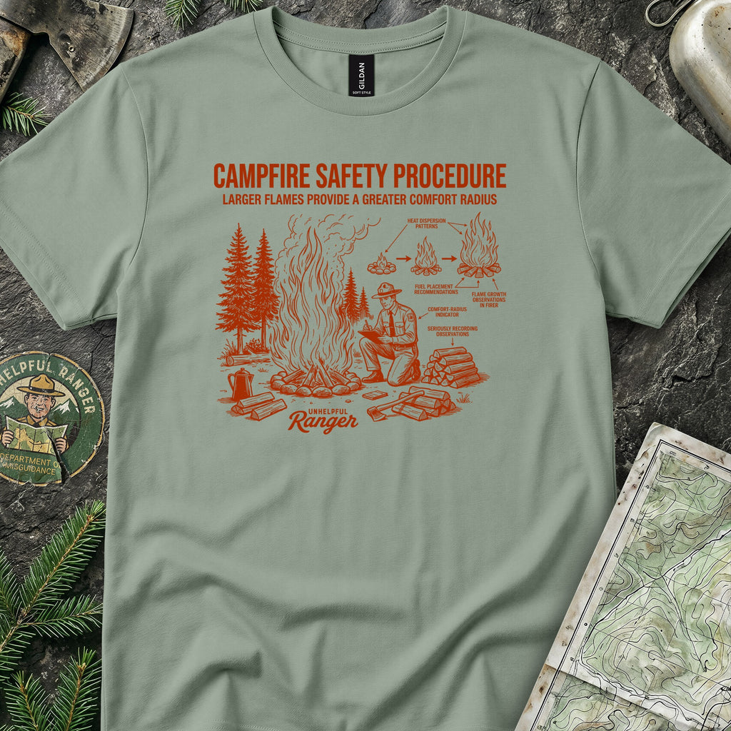 Campfire Safety Procedure T-Shirt