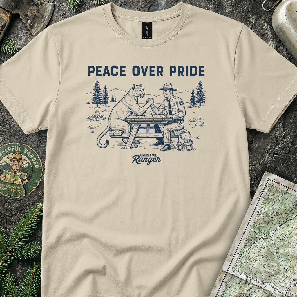 Mountain Lion Arm Wrestle T-Shirt
