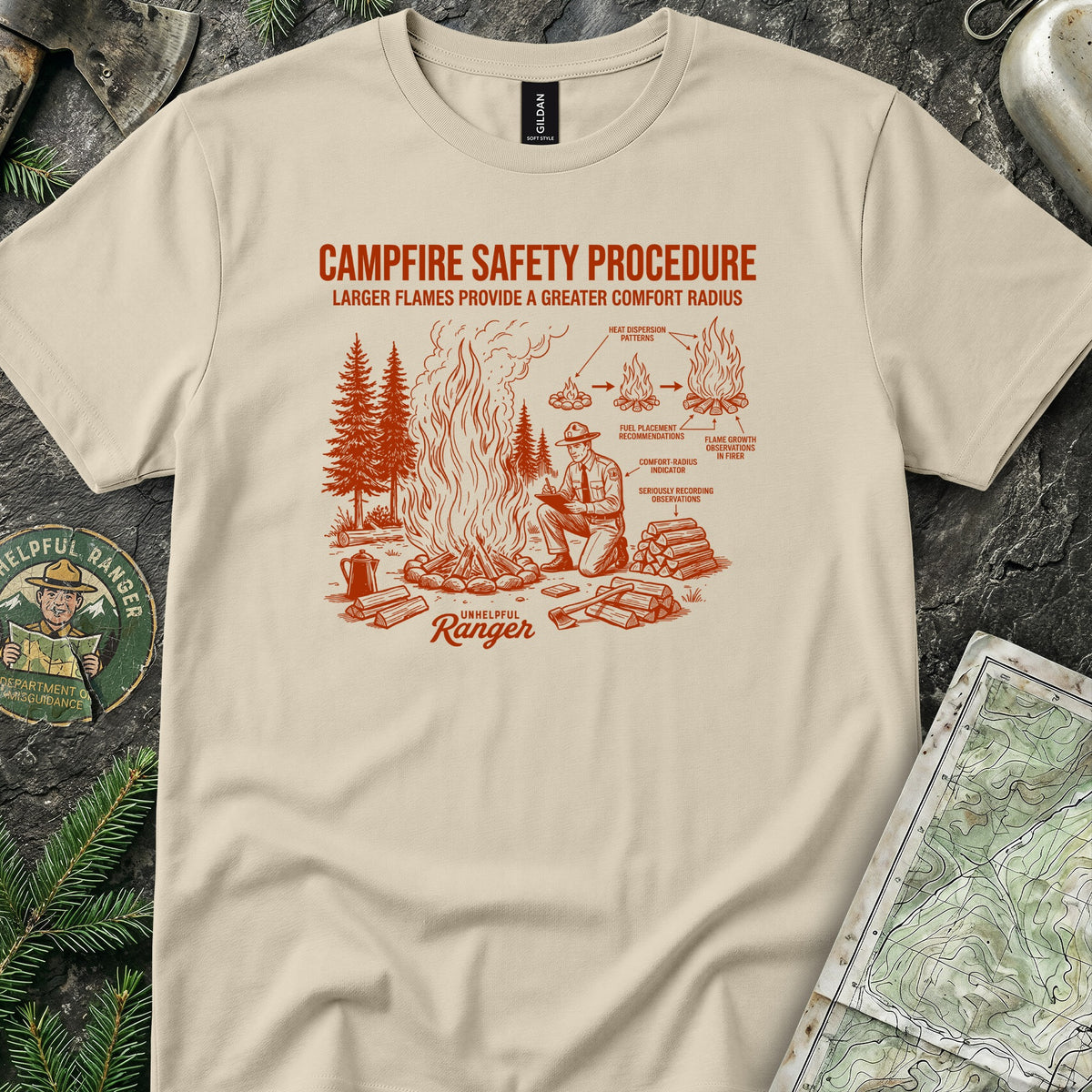 Campfire Safety Procedure T-Shirt