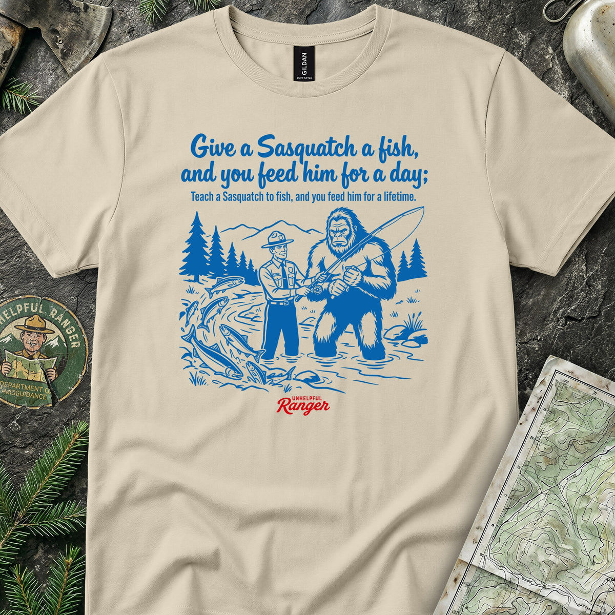 Teach a Sasquatch to Fish T-Shirt