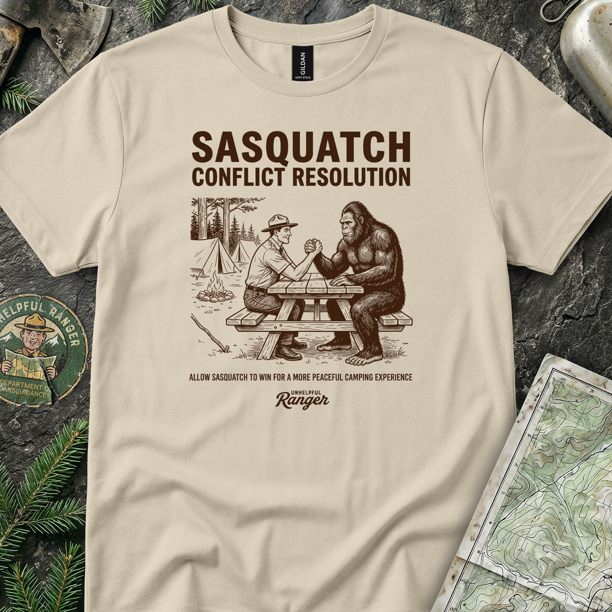 Sasquatch Arm Wrestle T-Shirt