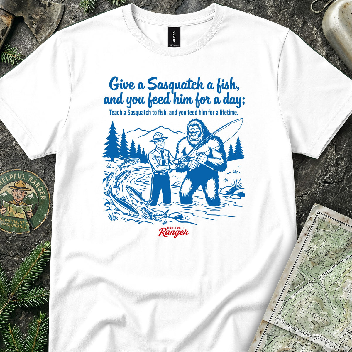 Teach a Sasquatch to Fish T-Shirt